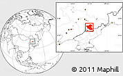 Blank Location Map of Fusong