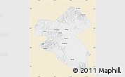 Classic Style Map of Fusong, single color outside
