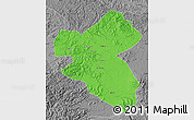 Political Map of Fusong, desaturated