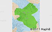 Political Map of Fusong, lighten