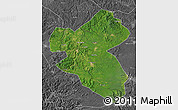 Satellite Map of Fusong, desaturated