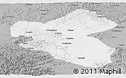 Gray Panoramic Map of Fusong