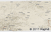 Shaded Relief Panoramic Map of Fusong