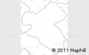 Blank Simple Map of Fusong, no labels
