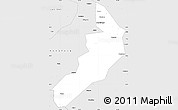 Silver Style Simple Map of Hailong