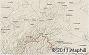 Shaded Relief 3D Map of Hunjiang Shi