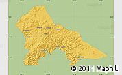 Savanna Style Map of Hunjiang Shi, single color outside