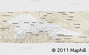 Classic Style Panoramic Map of Hunjiang Shi