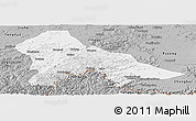 Gray Panoramic Map of Hunjiang Shi