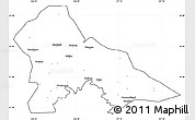 Blank Simple Map of Hunjiang Shi, cropped outside