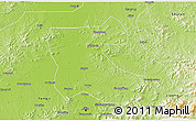 Physical 3D Map of Jilin Shiqu