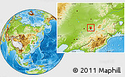 Physical Location Map of Jilin Shiqu
