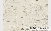 Shaded Relief Map of Jilin Shiqu