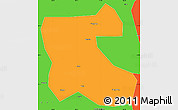Political Simple Map of Jilin Shiqu