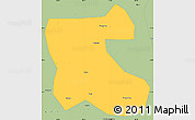 Savanna Style Simple Map of Jilin Shiqu