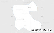 Silver Style Simple Map of Jilin Shiqu, single color outside