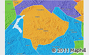 Political 3D Map of Liaoyuan Shi