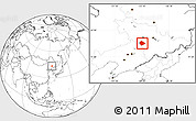 Blank Location Map of Liaoyuan Shi