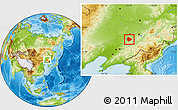 Physical Location Map of Liaoyuan Shi