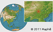 Satellite Location Map of Liaoyuan Shi