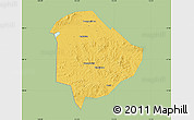 Savanna Style Map of Liaoyuan Shi, single color outside