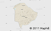 Shaded Relief Map of Liaoyuan Shi, single color outside