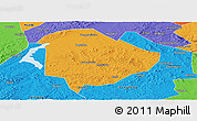 Political Panoramic Map of Liaoyuan Shi