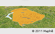 Political Panoramic Map of Liaoyuan Shi, satellite outside