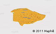 Political Panoramic Map of Liaoyuan Shi, single color outside