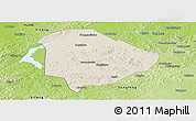 Shaded Relief Panoramic Map of Liaoyuan Shi, physical outside