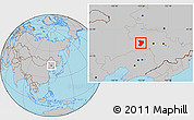 Gray Location Map of Shuangliao