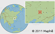 Savanna Style Location Map of Shuangliao