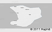 Gray Panoramic Map of Shuangliao, single color outside