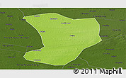 Physical Panoramic Map of Shuangliao, darken