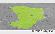 Physical Panoramic Map of Shuangliao, desaturated