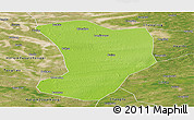 Physical Panoramic Map of Shuangliao, satellite outside
