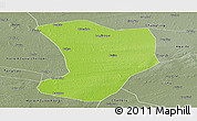 Physical Panoramic Map of Shuangliao, semi-desaturated