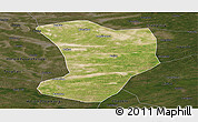Satellite Panoramic Map of Shuangliao, darken