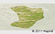Satellite Panoramic Map of Shuangliao, lighten