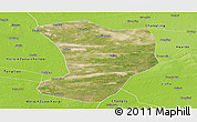 Satellite Panoramic Map of Shuangliao, physical outside