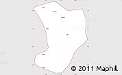 Classic Style Simple Map of Shuangliao, cropped outside