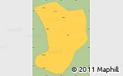 Savanna Style Simple Map of Shuangliao, single color outside
