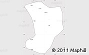 Silver Style Simple Map of Shuangliao, cropped outside