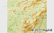 Physical 3D Map of Tonghua Shi