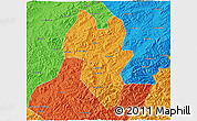 Political 3D Map of Tonghua Shi