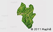 Satellite 3D Map of Tonghua Shi, cropped outside