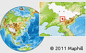 Physical Location Map of Tonghua Shi, highlighted parent region