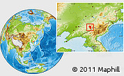 Physical Location Map of Tonghua Shi