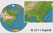 Satellite Location Map of Tonghua Shi