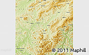 Physical Map of Tonghua Shi